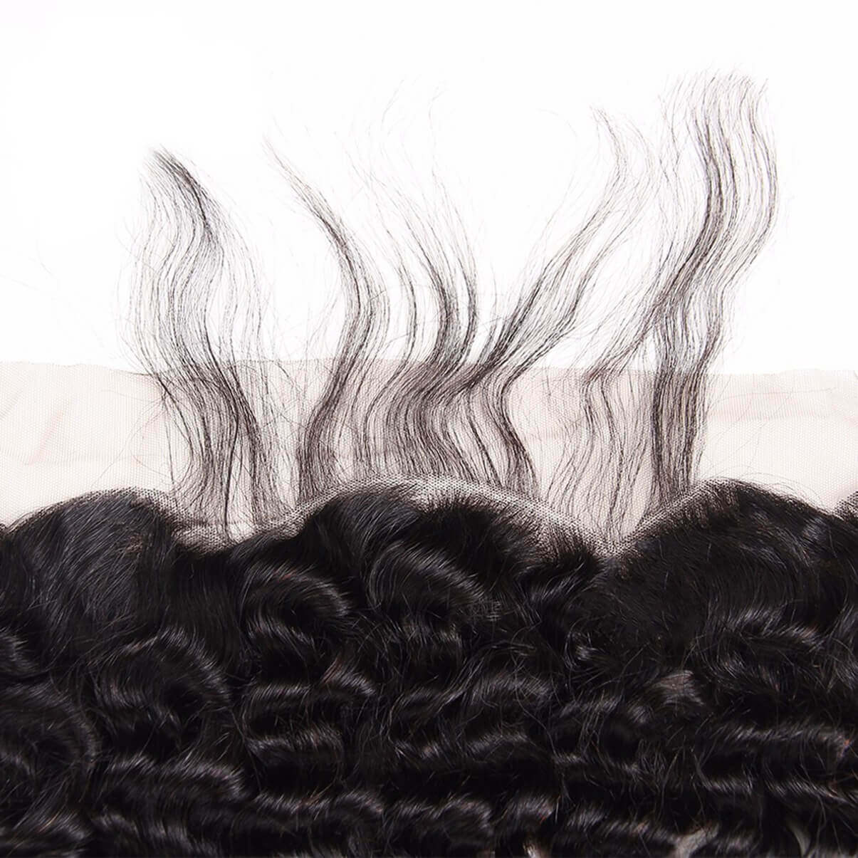 Lakihair 8A 13x4 Lace Frontal Virgin Brazilian Human Hair Deep Wave Ear To Ear