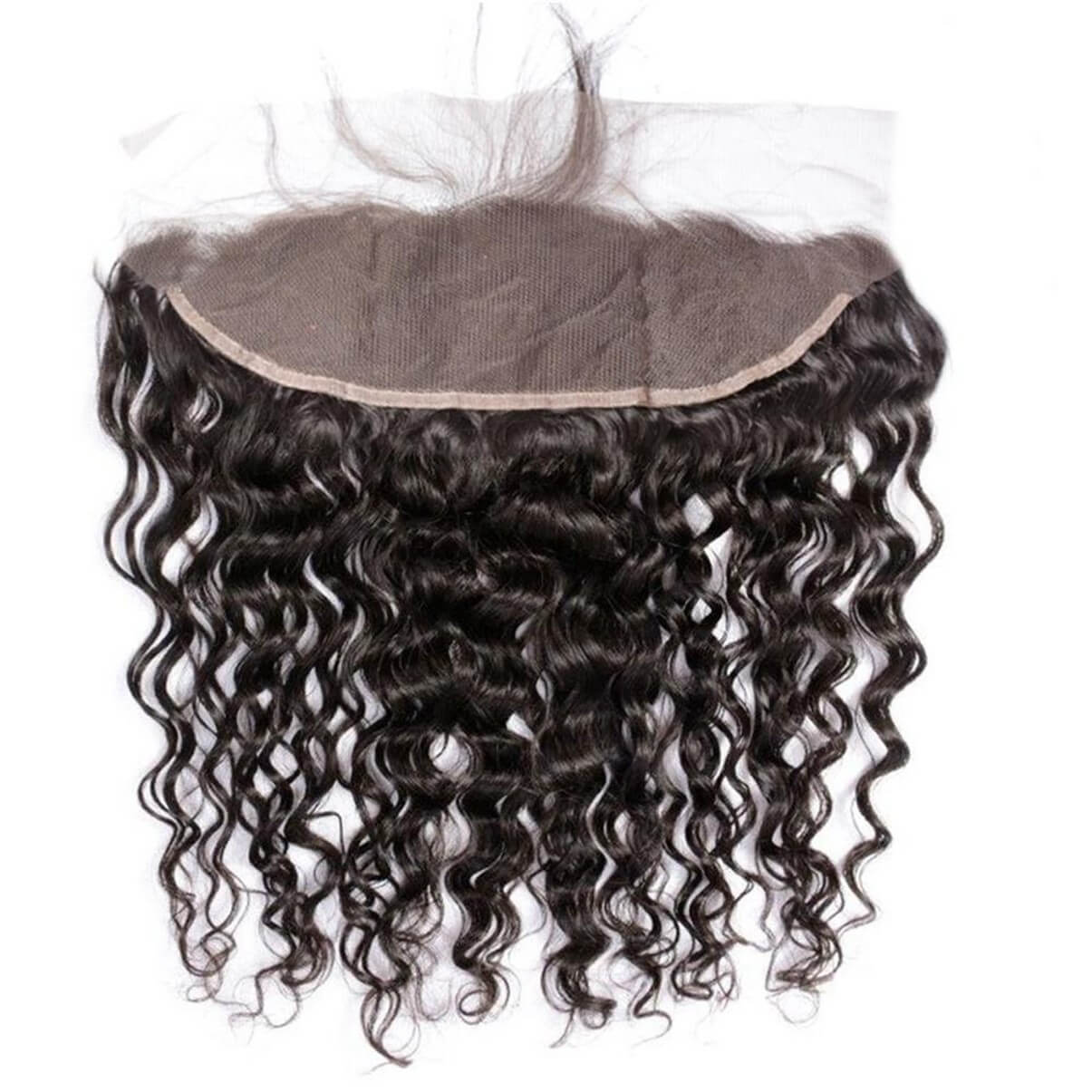 Lakihair 8A 13x4 Lace Frontal Virgin Brazilian Human Hair Ear To Ear Water Wave Hair