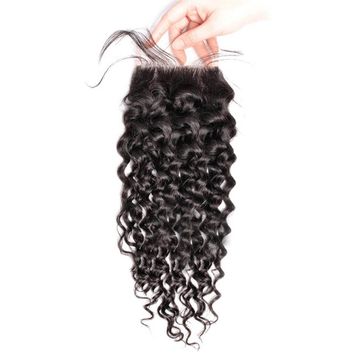 Lakihair 8A Lace Closure 4x4 Brazilian Unprocessed Virgin Human Hair Water Wave Closure