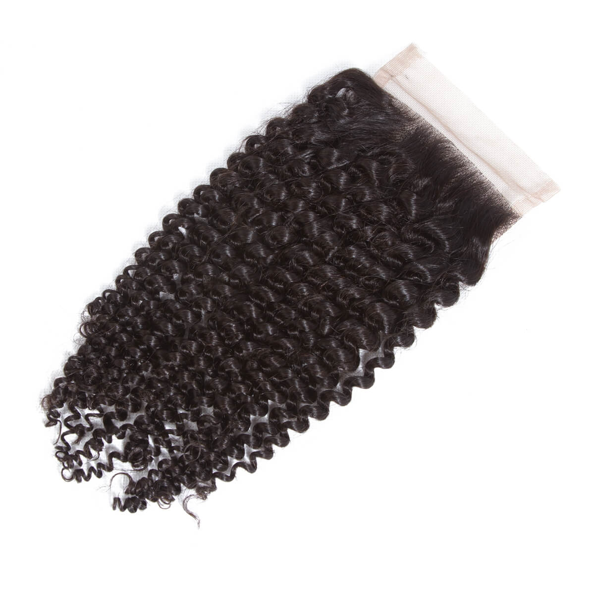 Lakihair 8A Brazilian Human Hair 4 Bundles Kinky Curly Hair Bundles With Lace Closure 4x4