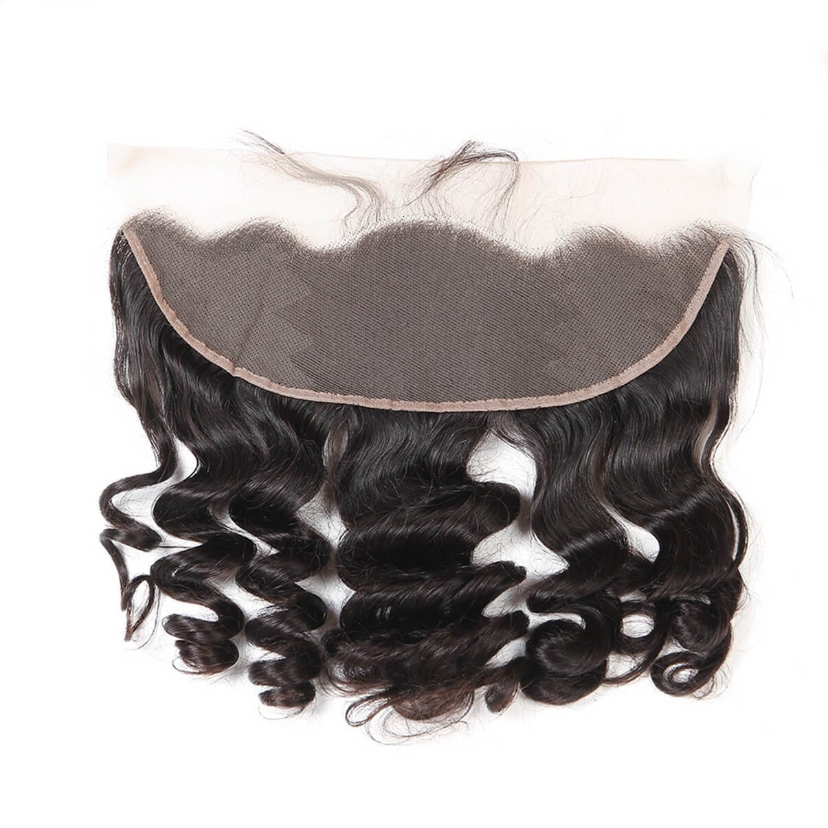 Lakihair 8A Loose Wave Ear To Ear Lace Frontal Closure Virgin Brazilian Human Hair