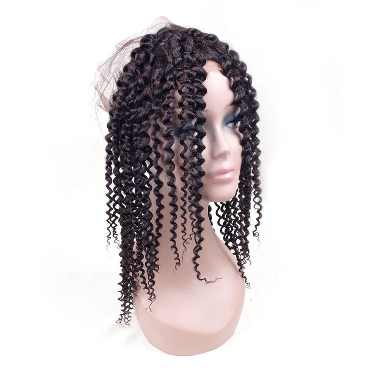 Lakihair Brazilian Kinky Curly 360 Lace Frontal Closure Virgin Human Hair Frontal