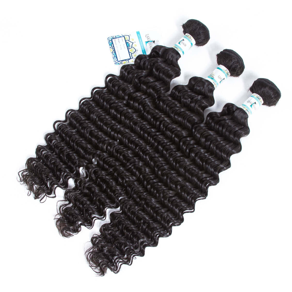 Lakihair Brazilian 4 Bundles Unprocessed Virgin Human Hair Water Wave Hair Extensions