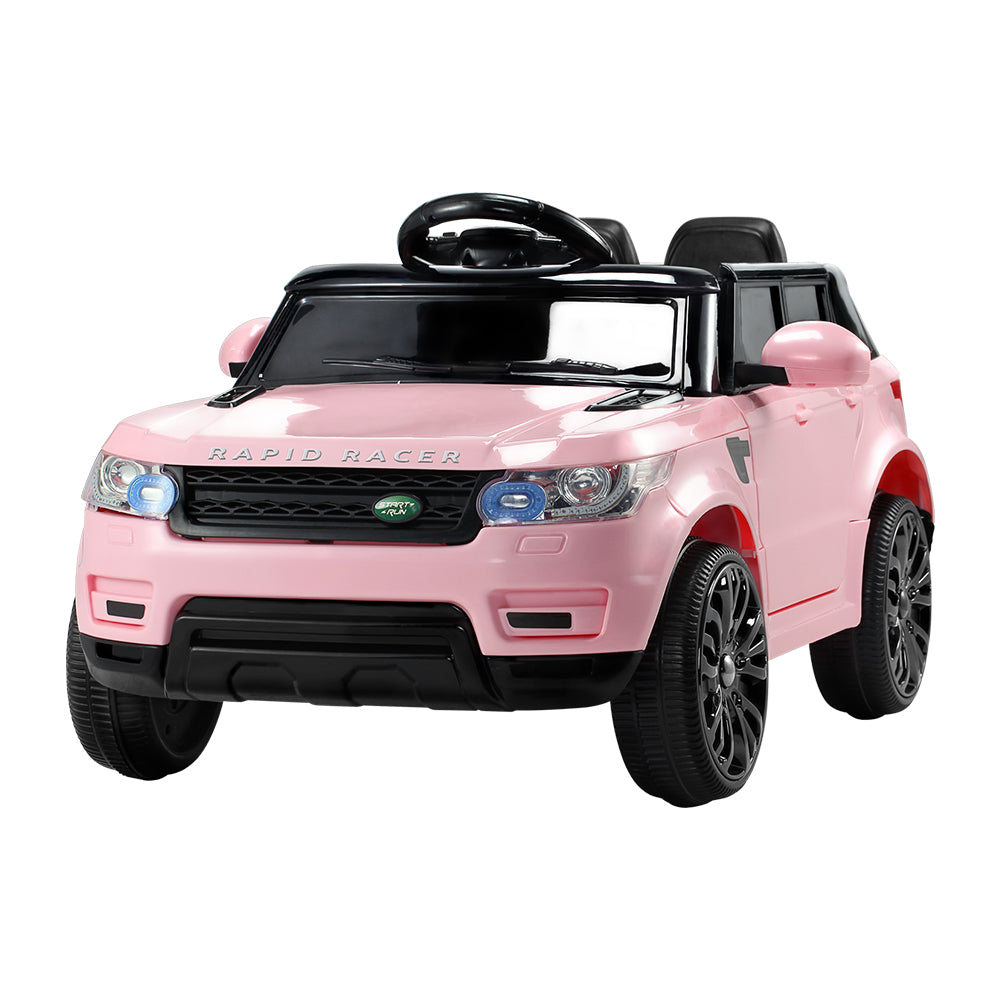 pink range rover ride on car