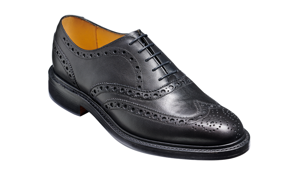 barker black brogues