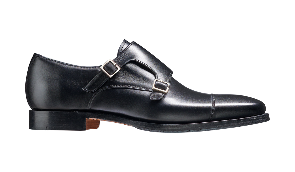 Edison - Black Calf| Mens Monk Shoes 