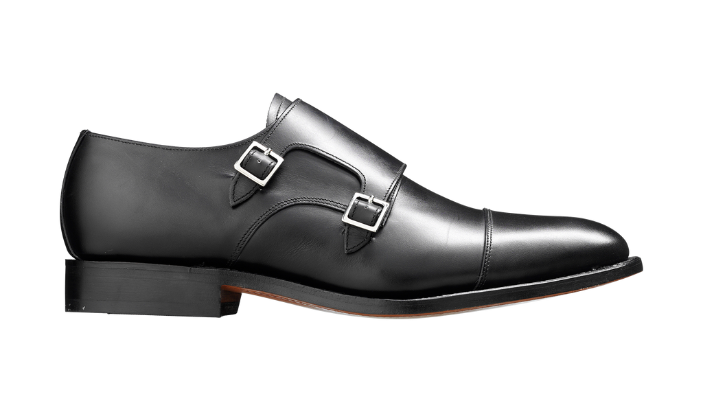 Tunstall - Black Calf| Mens Monk Shoes 