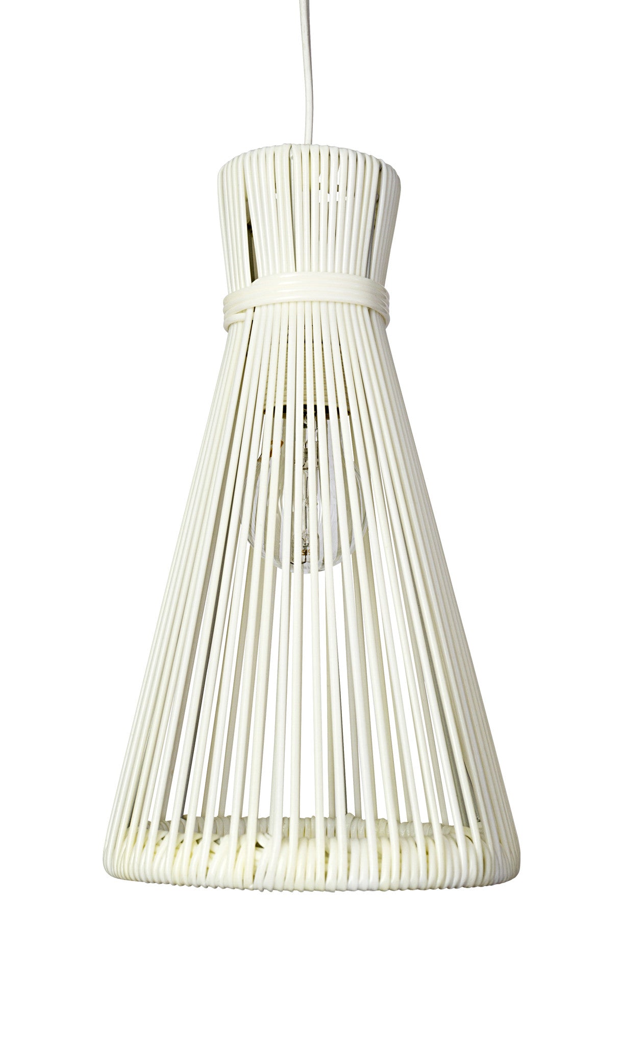 Kitsch Kitchen | Wire Lampshade White