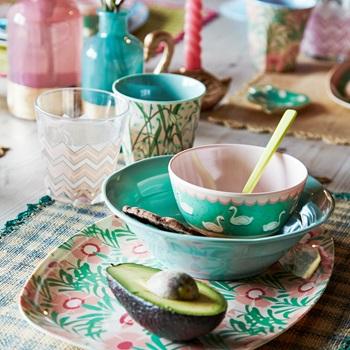 Rice DK | Melamine Vintage Floral Print Tableware