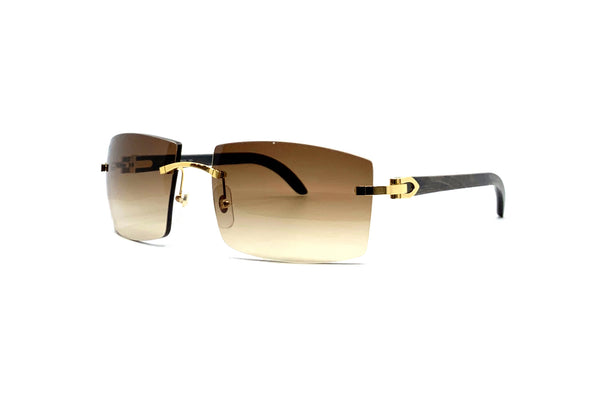 black and gold cartier glasses