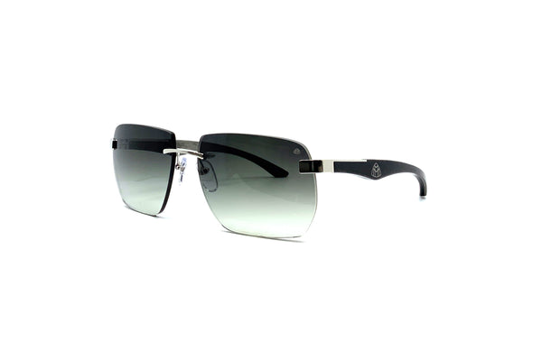 Maybach Eyewear - The Artist Sun I (Platinum/Walnut Burr Anthracite/Grey Vavona)