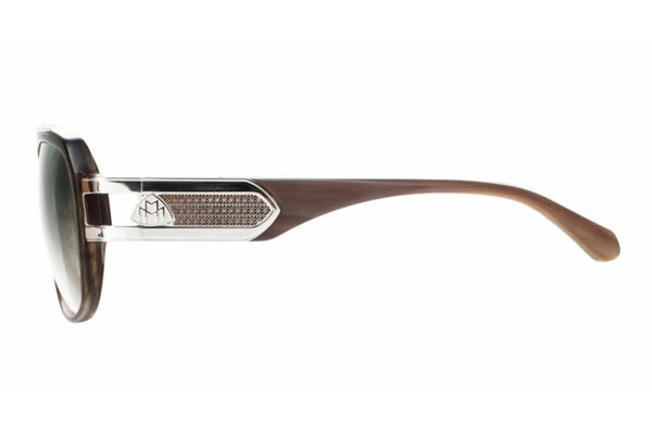 Maybach Eyewear - The Boss I (Platinum/Espresso Macchiato Velvet)