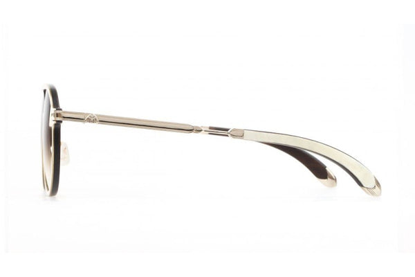 Maybach Eyewear - The Architect I (Champagne Gold/White Burr/Ebony)