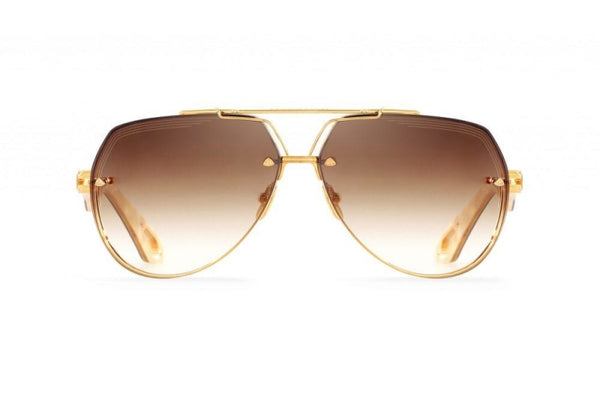 Maybach Eyewear - The King I (Gold/Marbled Caramel Coffee Cream)