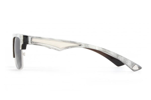 Maybach Eyewear - The Stranger II (Platinum/White Marble/Black/Ivory) LIMITED EDITION