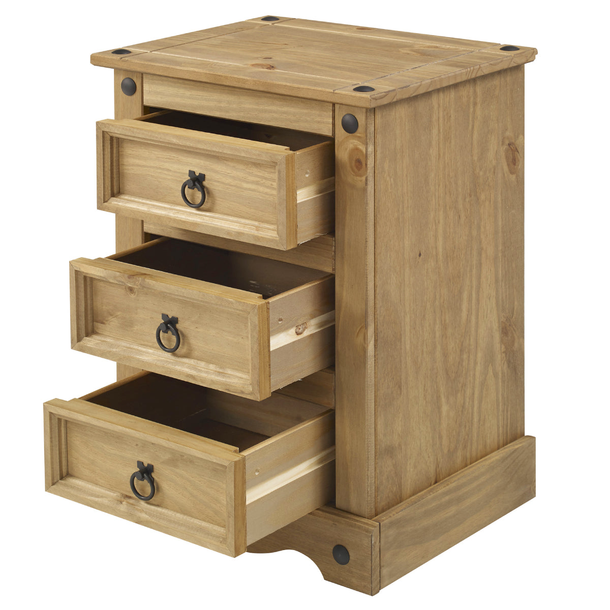 Corona Corona Solid Wood Bedside Cabinets Drawer Cupboards 