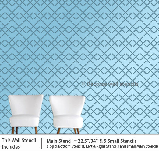 Stencil designs for living room USA