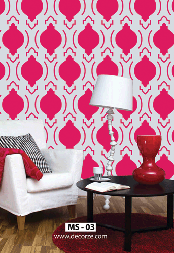 Indian paintings,Moroccan wall stencil(MS-03)