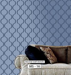 living room accent wall stencils