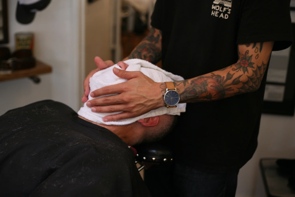 Wolf's Head Barbershop Barbering Services - Straight razor Shave