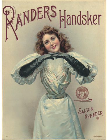 Yvette Gilbert Randers Handsker trademark poster