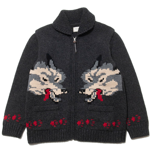 The Real McCoy’s Cowichan Sweater Wolf