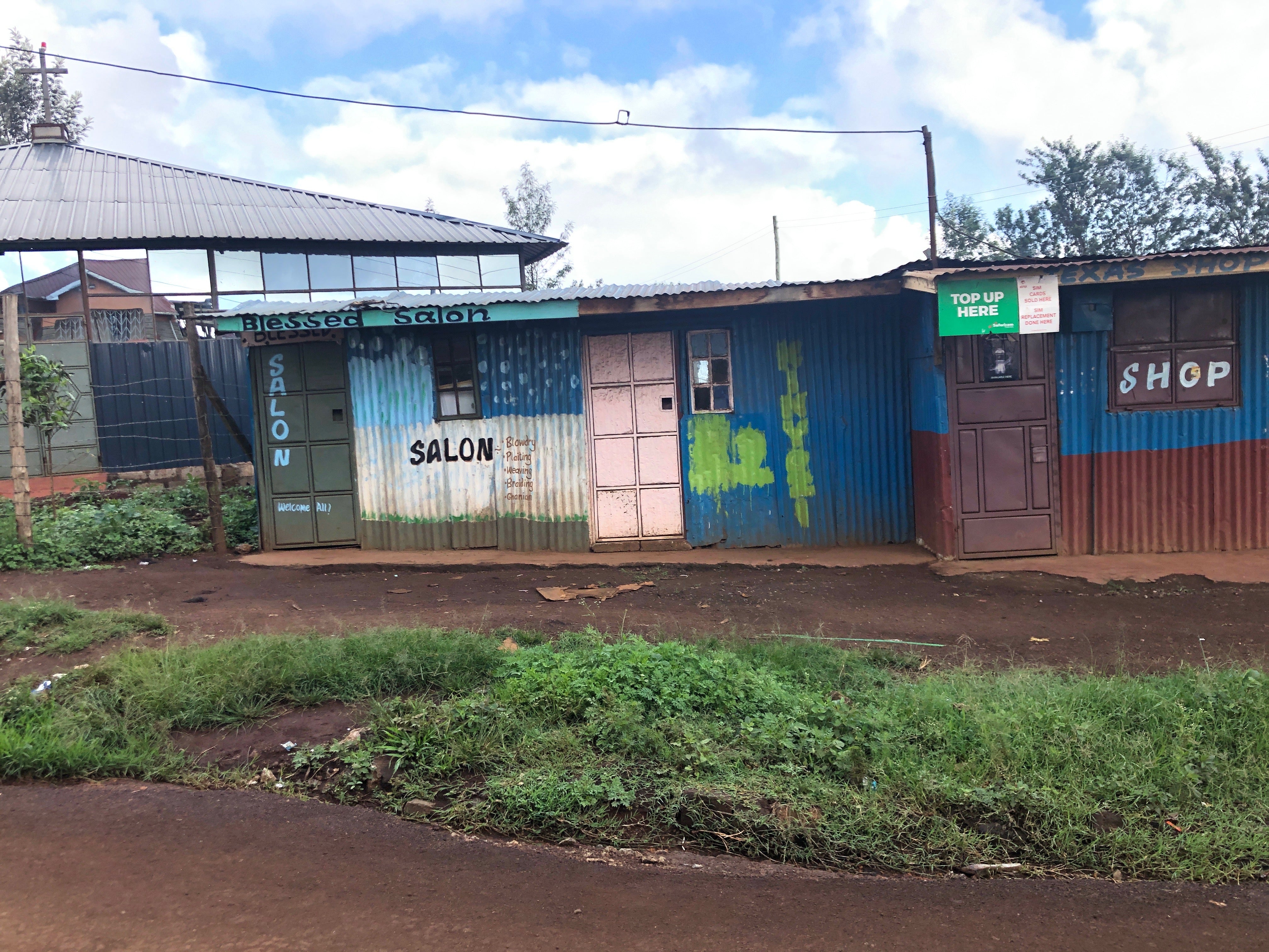 business facade in Nyeri Kenya