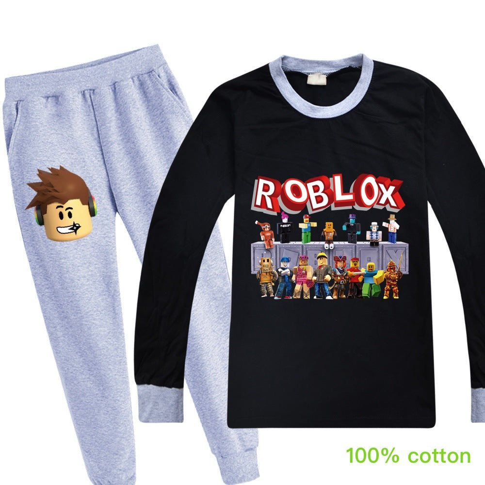 Roblox Characters Long Sleeve Costume Pajamas Boys Girls 2 Piece Pajam Uncostume