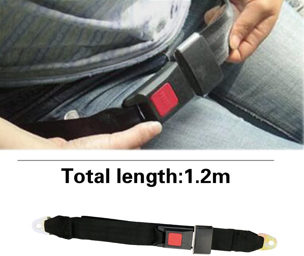 2PCS 2 Point Adjustable Seat Safety Belt Kit Seatbelt Universal For Go Kart UTV 