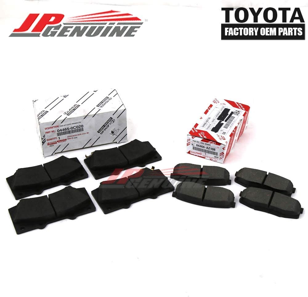 Front & Rear Brake Pads Kit OEM Genuine for Toyota Sequoia 08-17 Tundra 07-17