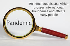 Pandemic-An infectious disease which crosses international boundaries and affects many people.