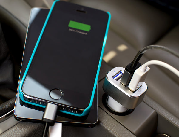 High-Speed 3-Port 5.1-Amp USB Car Charger
