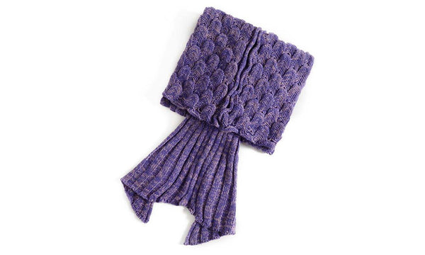 Knitted Mermaid Tail Blanket