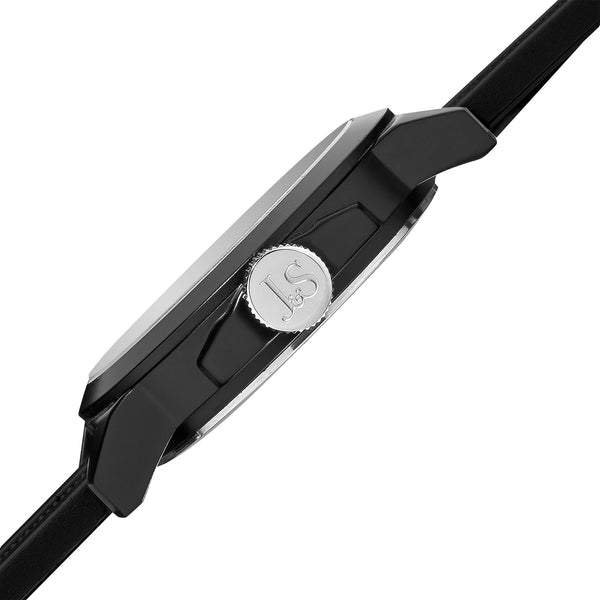 Joshua & Sons Men's JS-40/ JS52 Quartz Triple Time Zone Rubber Strap Watch