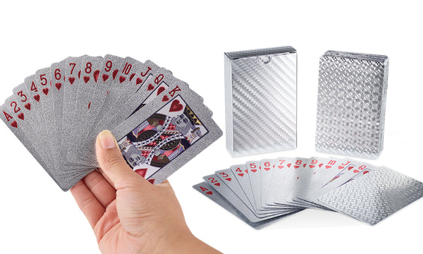 Gold, Silver or Black Novelty Foil Playing Cards