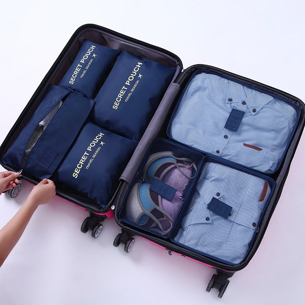7pc Travel Luggage and Shoe Organiser