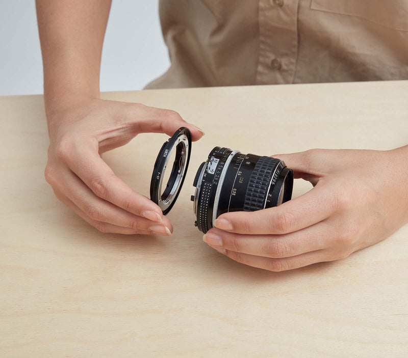 Nikon F Lens Mount to Canon (EF/EF-S) Camera Mount