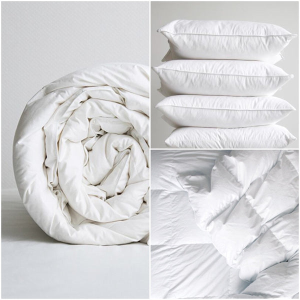 A Lit Duvet & Pillows Grid