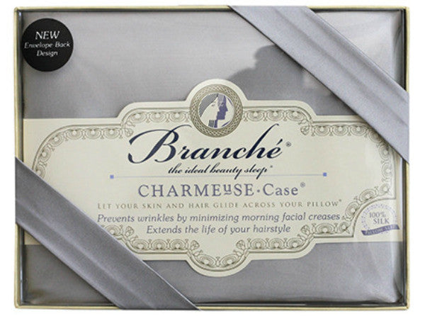Branche Silk Charmeuse Pillowcase - Silver