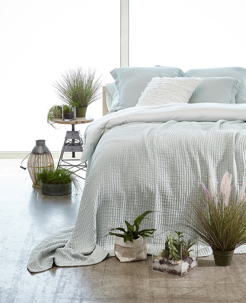 Au Lit Fine Linens: Devon Seaglass Collection