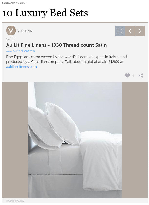 VITA Daily - 10 Luxury Bed Sets