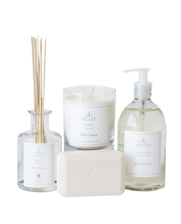 Au Lit Fine Linens Pure Linen Scented Bath Set