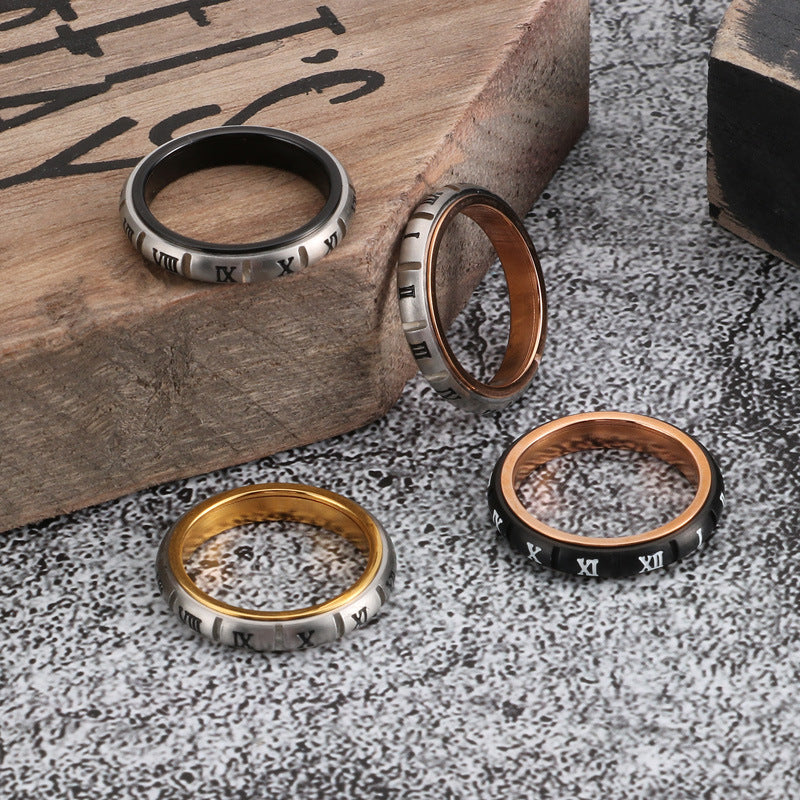 Spin Rings Roman ring hipster Spin rings for men - CIVIBUY