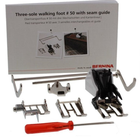 KUNPENG Seam Guide Bernina New Style Sewing Machine #P60443D 1SET Three Changeable Sole Walking Foot 