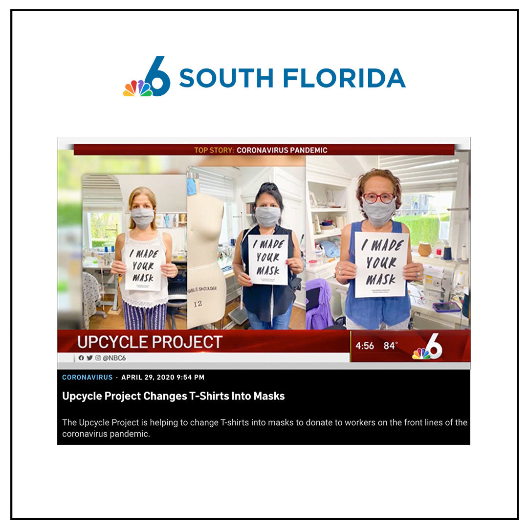 The Upcycle Project Foundation COVID-19 Face Masks NBC 6 South Florida Gabriella Smith