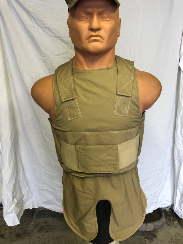 Safariland Low visibility Body Armor Vest LG long w/tail NO armor insert Plates