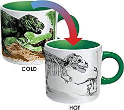 Disappearing dinosaur mug