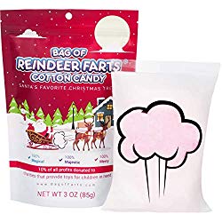 Reindeer farts cotton candy stocking stuffer