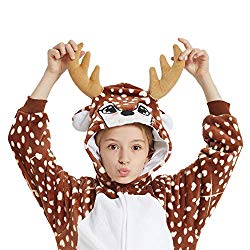 reindeer cozy pajamas romper costume