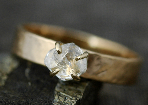 Uncut Diamond Ring